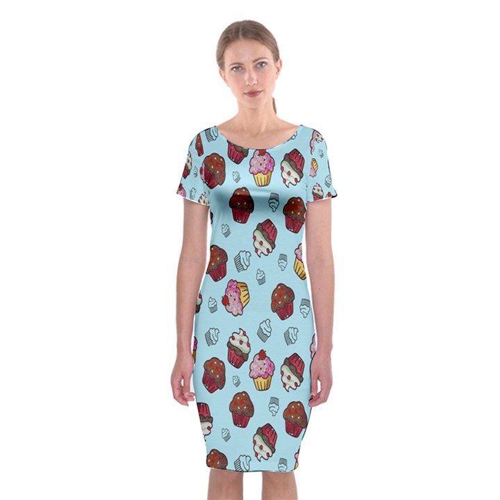 Cupcake Classic Short Sleeve Midi Dress