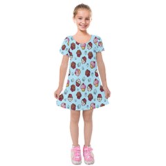 Cupcake Kids  Short Sleeve Velvet Dress