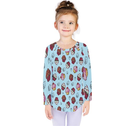 Cupcake Kids  Long Sleeve Tee by nateshop