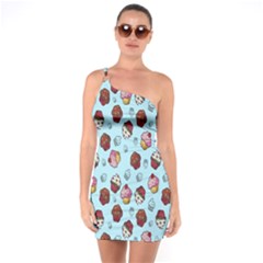 Cupcake One Soulder Bodycon Dress by nateshop