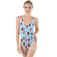 Cupcake High Leg Strappy Swimsuit