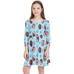 Cupcake Kids  Quarter Sleeve Skater Dress by nateshop