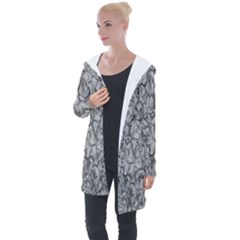 Comb Longline Hooded Cardigan by nateshop