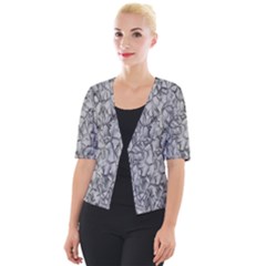 Comb Cropped Button Cardigan by nateshop