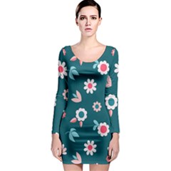 Cute Long Sleeve Bodycon Dress by nateshop