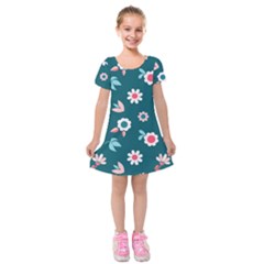 Cute Kids  Short Sleeve Velvet Dress by nateshop