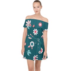 Cute Off Shoulder Chiffon Dress by nateshop