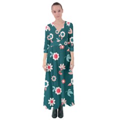 Cute Button Up Maxi Dress by nateshop