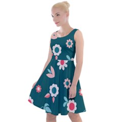 Cute Knee Length Skater Dress by nateshop