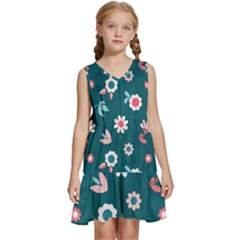 Cute Kids  Sleeveless Tiered Mini Dress by nateshop