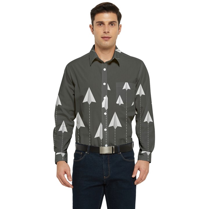 Difference Men s Long Sleeve Pocket Shirt 