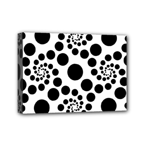 Dot Mini Canvas 7  X 5  (stretched) by nateshop