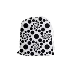 Dot Drawstring Pouch (medium) by nateshop