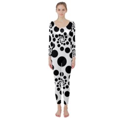 Dot Long Sleeve Catsuit by nateshop