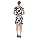 Dot Short Sleeve V-neck Flare Dress View2