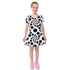 Dot Kids  Short Sleeve Velvet Dress by nateshop