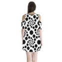 Dot Shoulder Cutout Velvet One Piece View2