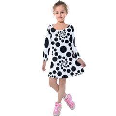 Dot Kids  Long Sleeve Velvet Dress by nateshop