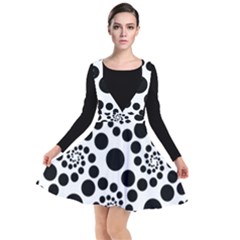 Dot Plunge Pinafore Dress by nateshop