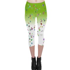 Effect Capri Leggings  by nateshop