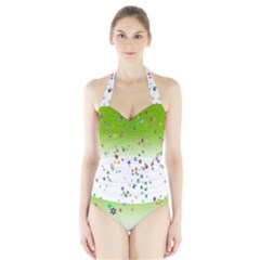 Effect Halter Swimsuit by nateshop