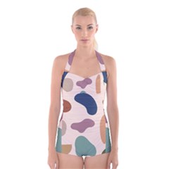 Element Boyleg Halter Swimsuit  by nateshop