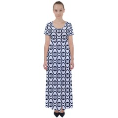 Ellipse High Waist Short Sleeve Maxi Dress by nateshop