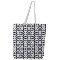 Ellipse Full Print Rope Handle Tote (large) by nateshop