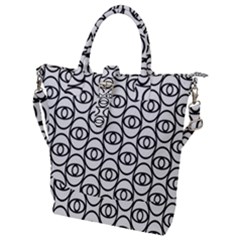 Ellipse Buckle Top Tote Bag by nateshop