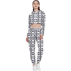 Ellipse Cropped Zip Up Lounge Set by nateshop