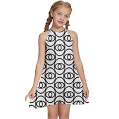 Ellipse Kids  Halter Collar Waist Tie Chiffon Dress by nateshop