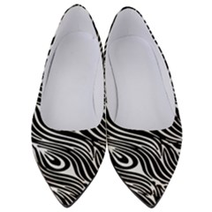 Animal-peacock,white Black Women s Low Heels by nateshop