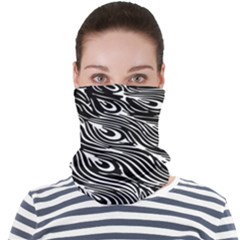 Animal-peacock,white Black Face Seamless Bandana (adult) by nateshop