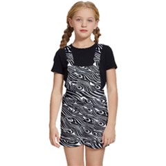 Animal-peacock,white Black Kids  Short Overalls by nateshop