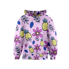 Flowers Purple Kids  Pullover Hoodie by nateshop