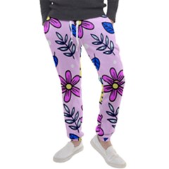 Flowers Purple Men s Jogger Sweatpants by nateshop