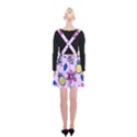 Flowers purple Suspender Skater Skirt View2