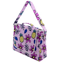 Flowers Purple Box Up Messenger Bag