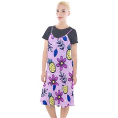 Flowers Purple Camis Fishtail Dress by nateshop