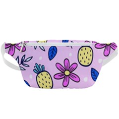 Flowers Purple Waist Bag  by nateshop