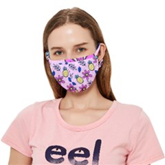 Flowers Purple Crease Cloth Face Mask (adult) by nateshop