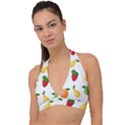 Fruits Halter Plunge Bikini Top View1