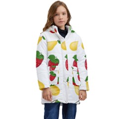 Fruits Kid s Hooded Longline Puffer Jacket