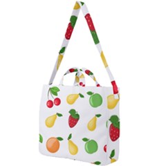 Fruits Square Shoulder Tote Bag by nateshop