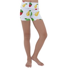 Fruits Kids  Lightweight Velour Yoga Shorts