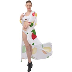 Fruits Maxi Chiffon Beach Wrap by nateshop