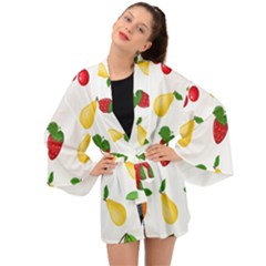 Fruits Long Sleeve Kimono by nateshop