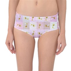 Giraffe Mid-waist Bikini Bottoms by nateshop