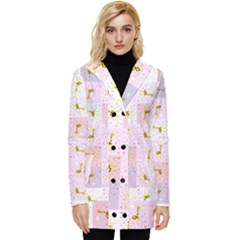 Giraffe Button Up Hooded Coat  by nateshop