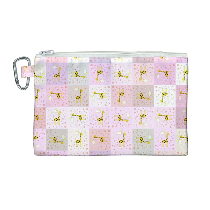 Giraffe Canvas Cosmetic Bag (Large)